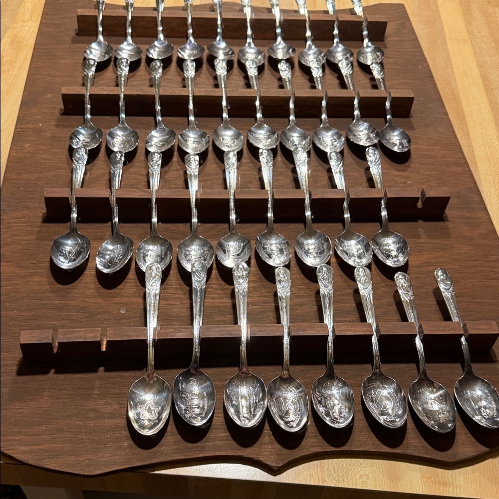 Elegant Silver Spoon Set